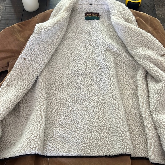 Vintage 70's Suede Sherpa lined Ranchers/Yellowstone Coat/Jacket -Oakton - Picture 10 of 17